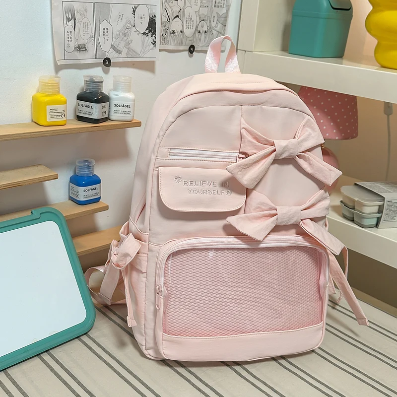 Stylischer mit Schleifen verzierten Rucksack Karnz 1791205748