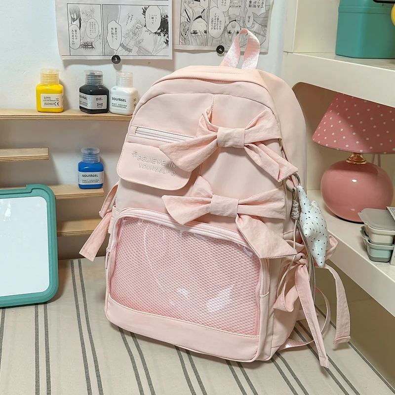 Stylischer mit Schleifen verzierten Rucksack Karnz 1791205748