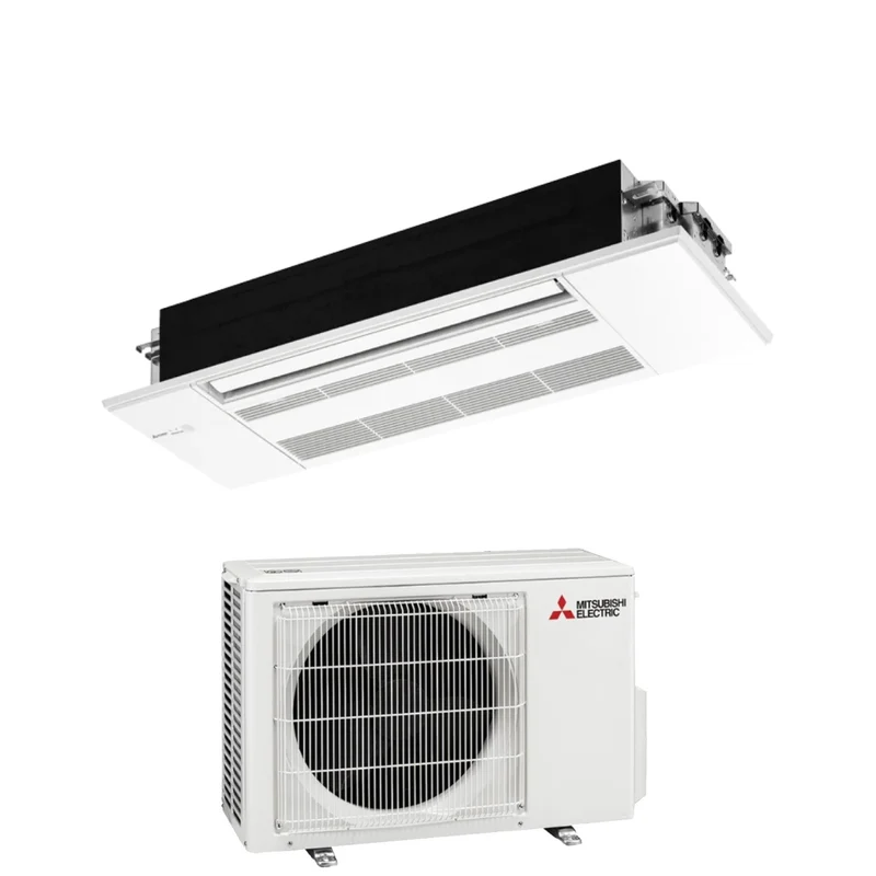Climatiseur cassette Inverter Mitsubishi Electric 1 voie 9000 BTU MLZ-KP25VG R-32 avec Wi-Fi en option, grille et télécommande incluses de série