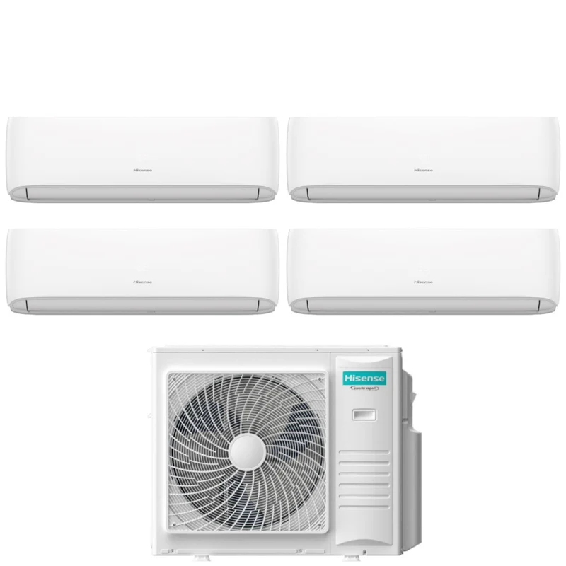 Climatiseur quadri-split Hisense Hi-Comfort 7+7+9+9 à quatre compartiments avec Wi-Fi intégré 4AMW81U4RJC R-32