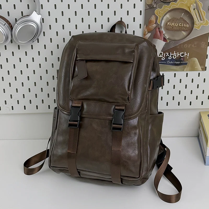 Strukturierter Leder-Rucksack Karnz