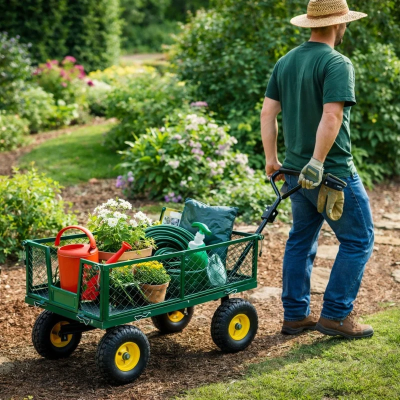 Bollerwagen Gartenwagen Transportwagen Handwagen Klappbar