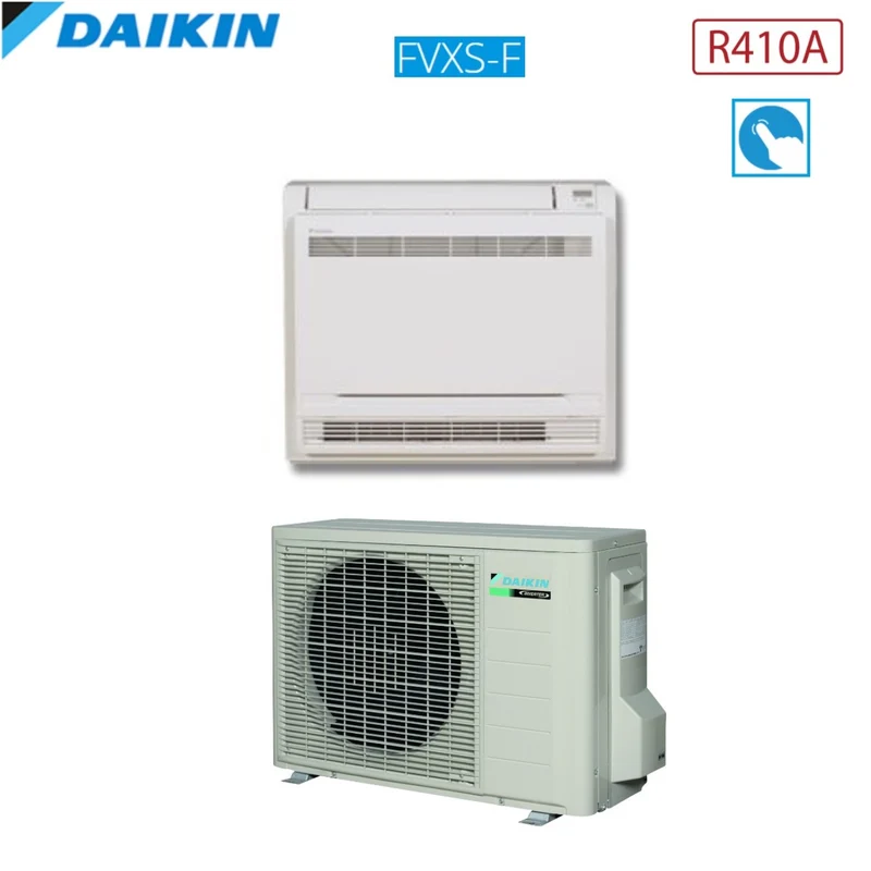 Climatiseur au sol Daikin DC Inverter Plus série FVXS-F 12 000 BTU FVXS35F R-410 Wi-Fi en option – PRIX RÉDUIT
