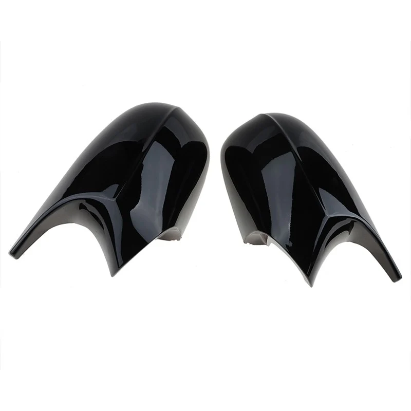 2x Spiegelkappen Gehäuse E90 E91 E92 E93 LCI 2009-2013 Glanz Schwarz