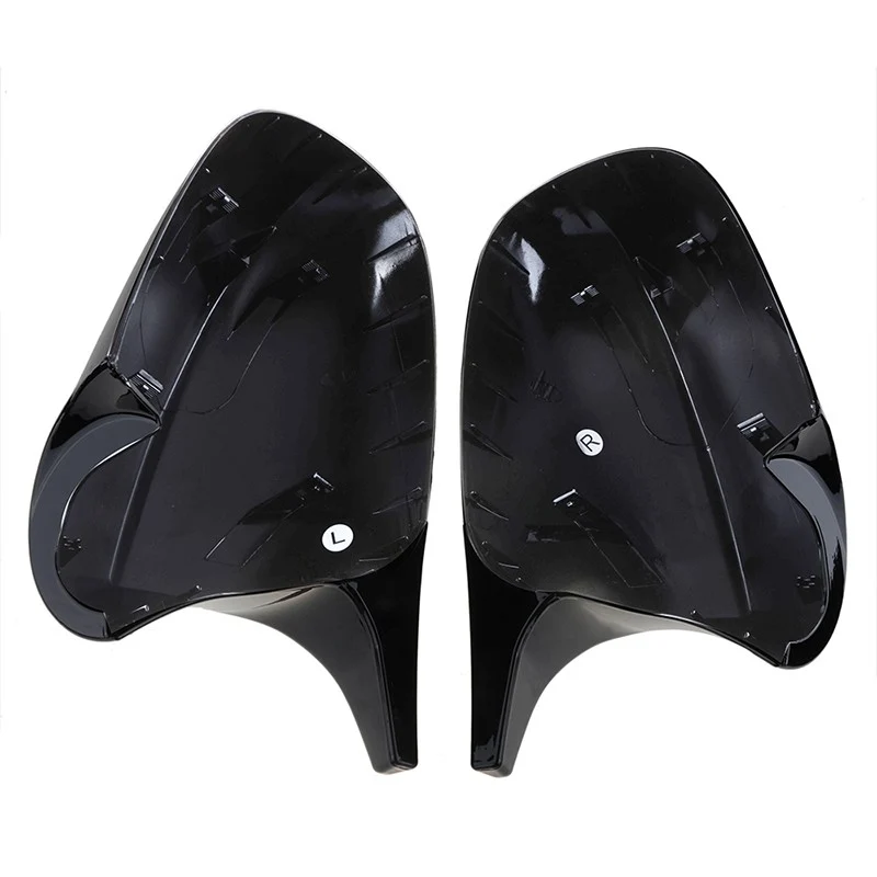 2x Spiegelkappen Gehäuse E90 E91 E92 E93 LCI 2009-2013 Glanz Schwarz