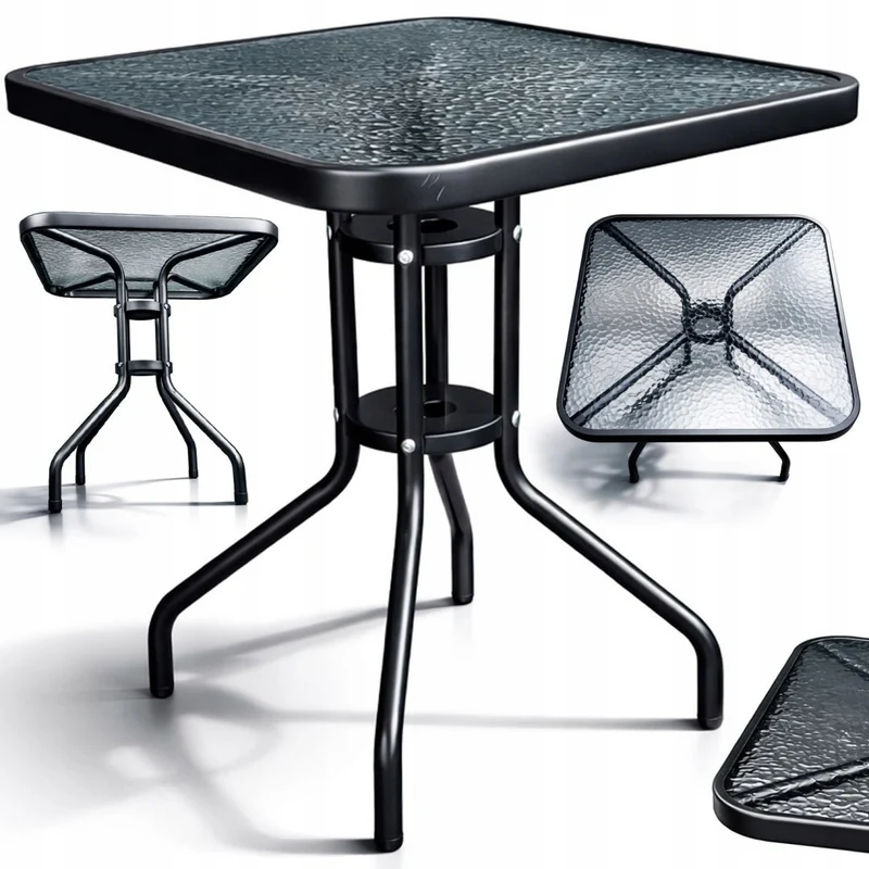 Gartentisch Balkontisch Glastisch Terrasse Tisch