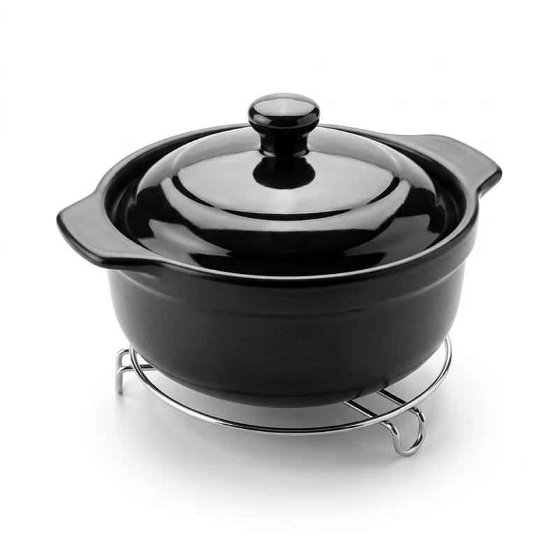 8-Inch Steel Round Gas Stove Wire Stand with Extended Long Handle