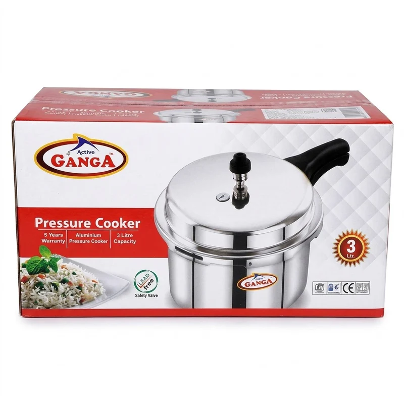 Active Ganga 3 Litre Aluminium Pressure Cooker