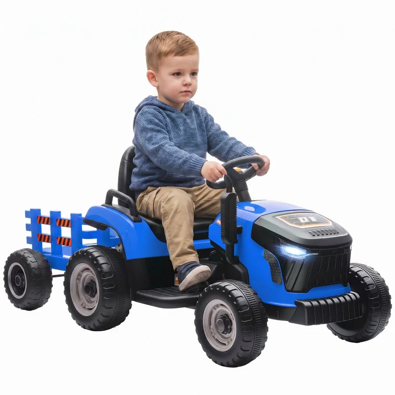 Elektrischer Kinder Traktor Anhänger Kinderfahrzeug Elektrotraktor