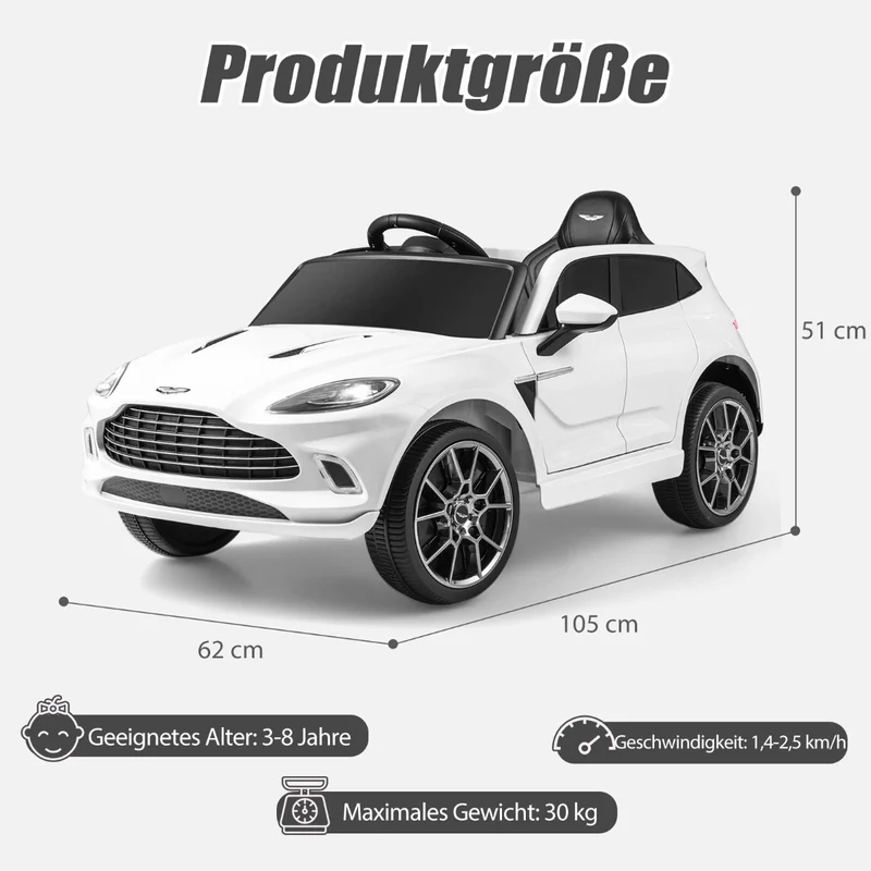 12V Elektro Kinderauto Kinderfahrzeug LED Elektrisches Fahrzeug