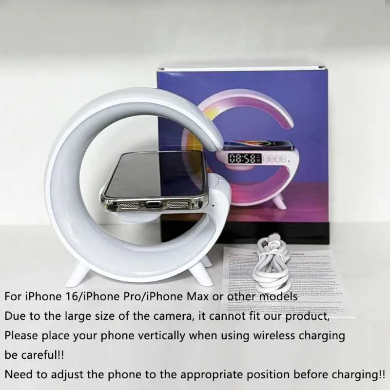Smart Light Sound Machine Bluetooth Speaker with Clock