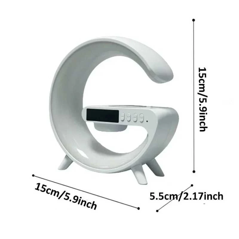 Smart Light Sound Machine Bluetooth Speaker with Clock