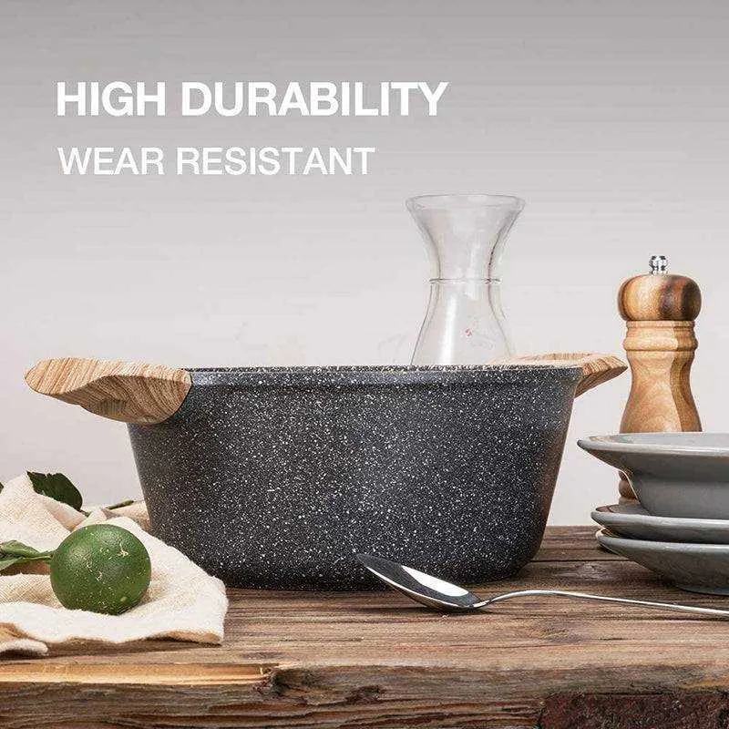 Tri Start Granite Coated Casserole Induction Base 18 CM