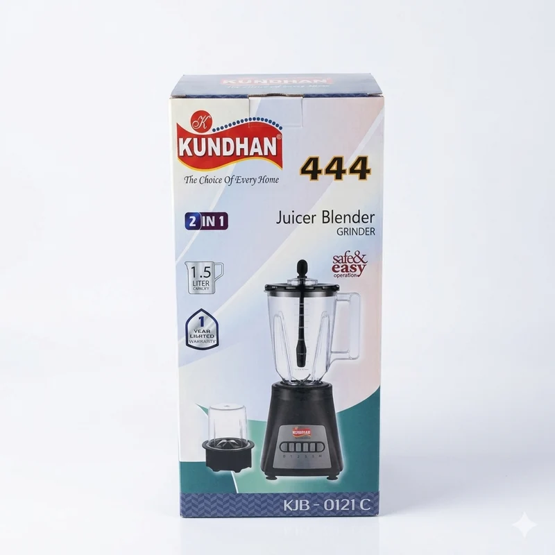 Kundhan Juicer Blender Grinder (300W Kitchen Blender with 1.5L Jar)