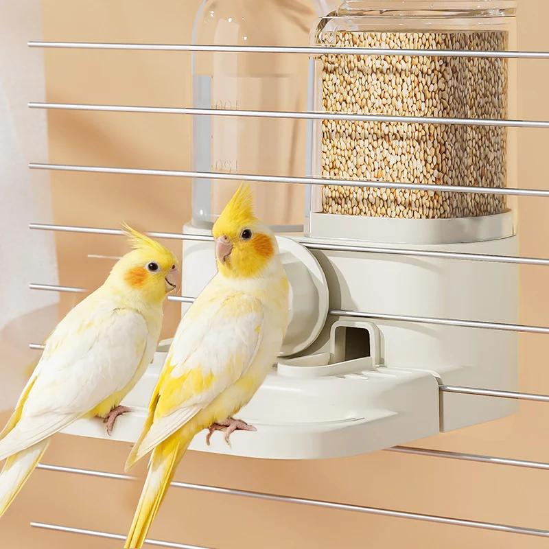 📢📢50% RABATT!! ⏰2-in-1 Automatischer Vogelfutterspender und Tränke für Käfige