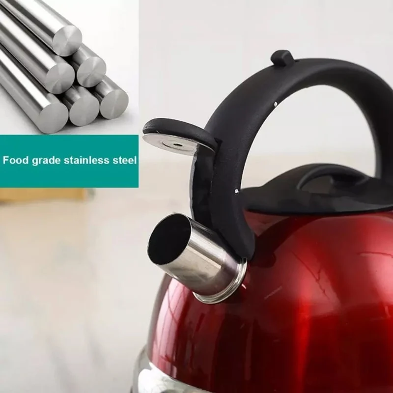 3L Premium Stainless Steel Whistling Kettle (Induction & Gas Stove Compatible)