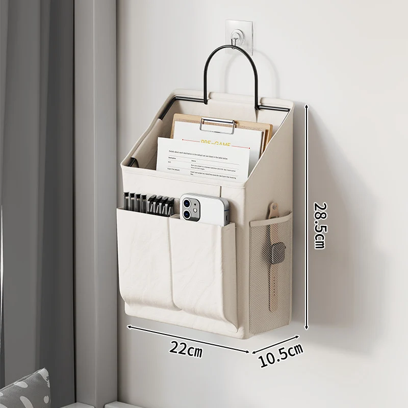 Wandmontierter hängender Post- und Zeitschriftenorganisator mit Netz-Seitentasche