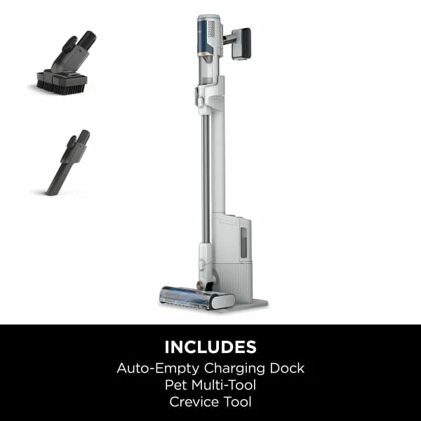 Shark Cordless Stick Staubsauger mit Auto Empty System - Weiß & Blau | BU3521UK