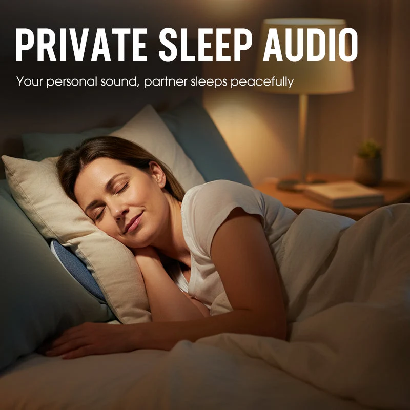 💤🛏️ Schlafkissen-Lautsprecher mit 50% RABATT! 🔊🎵 Schlankes 12mm Design für Privataudio & 7 Tage Akkulaufzeit