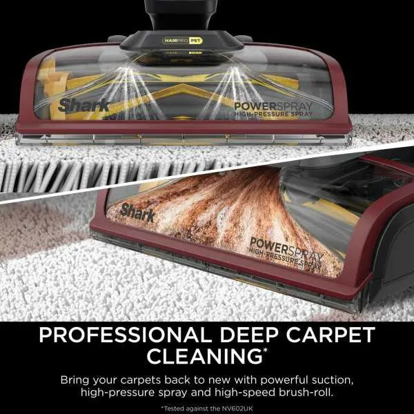 Shark CarpetXpert HairPro Pet Deep Carpet Cleaner - Grau & Burgundy | EX220UK