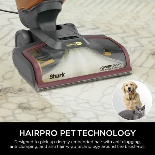 Shark CarpetXpert HairPro Pet Deep Carpet Cleaner - Grau & Burgundy | EX220UK