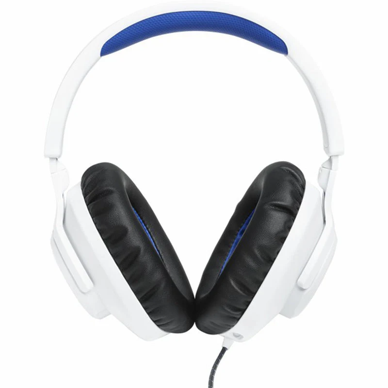 JBL Quantum 100P 40mm Driver Over-Ear Wired Gaming-Headset - Weiß & Blau | JBLQ100PWHTBLU