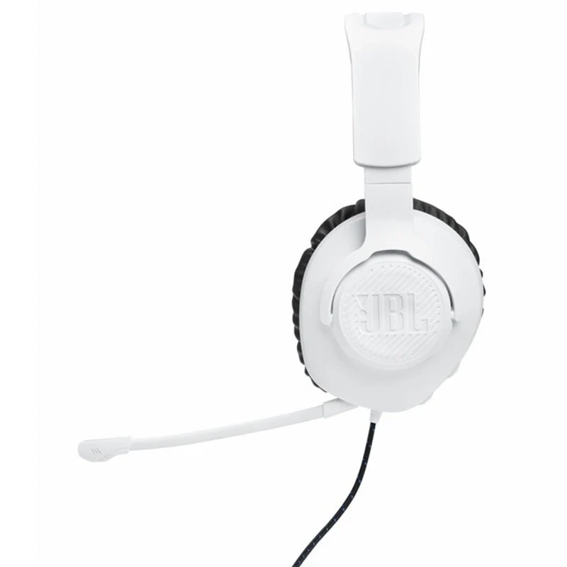 JBL Quantum 100P 40mm Driver Over-Ear Wired Gaming-Headset - Weiß & Blau | JBLQ100PWHTBLU