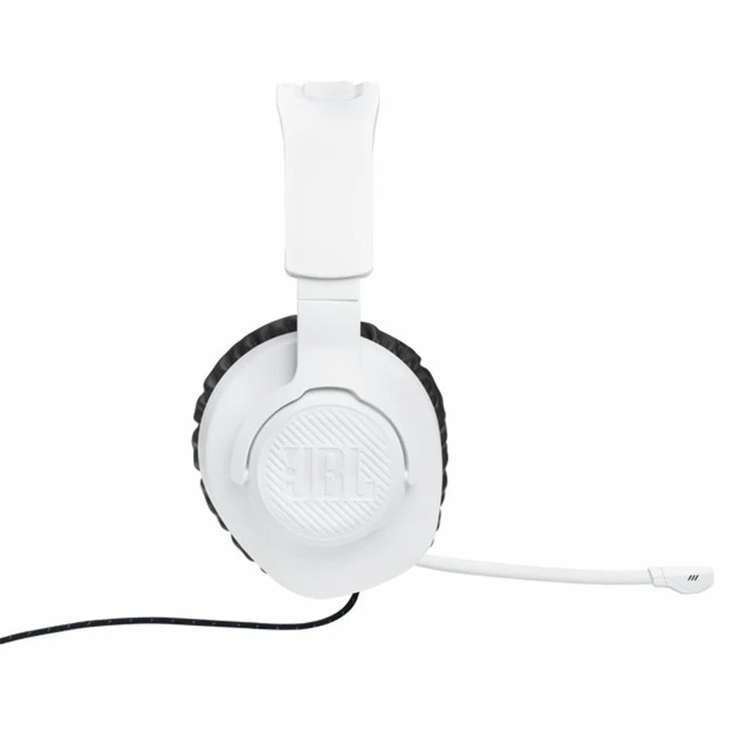 JBL Quantum 100P 40mm Driver Over-Ear Wired Gaming-Headset - Weiß & Blau | JBLQ100PWHTBLU