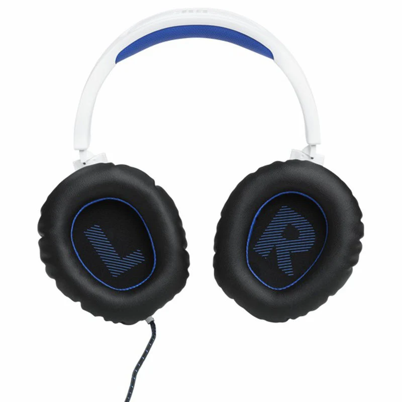 JBL Quantum 100P 40mm Driver Over-Ear Wired Gaming-Headset - Weiß & Blau | JBLQ100PWHTBLU