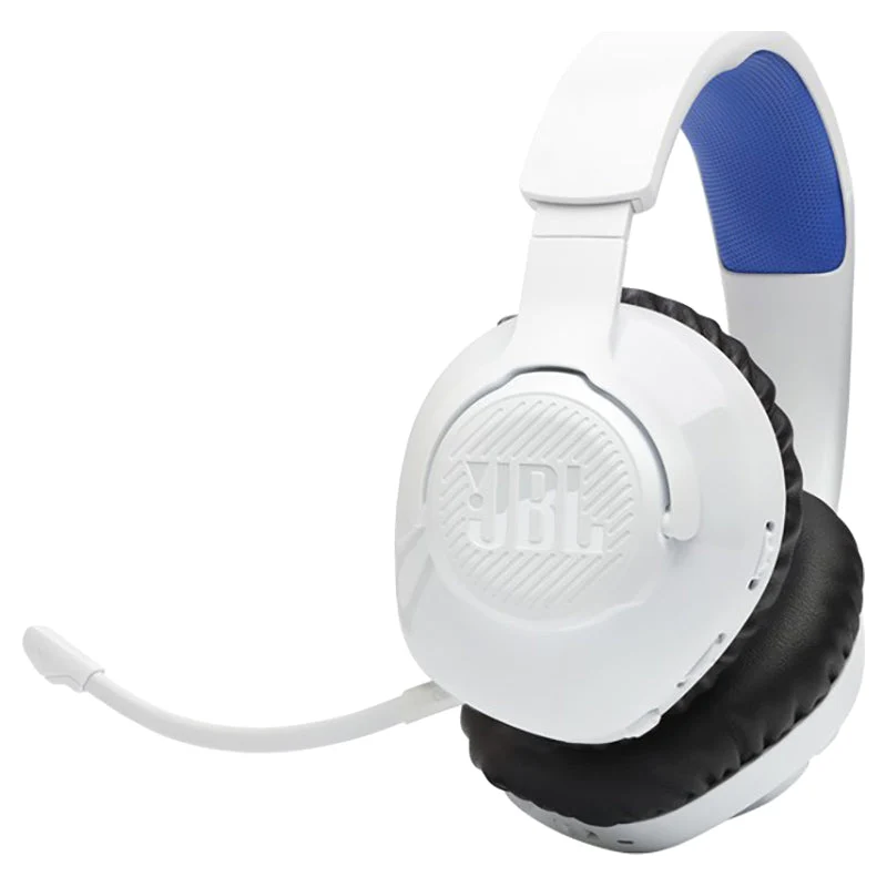 JBL Quantum 360P Console Over-Ear Wireless Bluetooth Gaming-Headset - Weiß & Blau | JBLQ360PWLWHTBLU