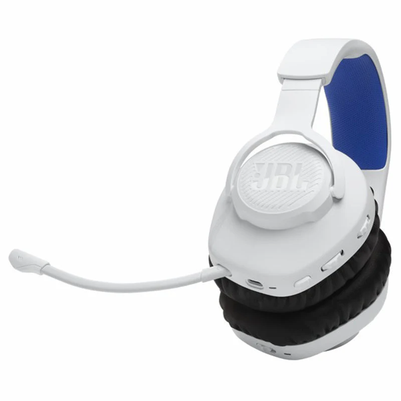JBL Quantum 360P Console Over-Ear Wireless Bluetooth Gaming-Headset - Weiß & Blau | JBLQ360PWLWHTBLU
