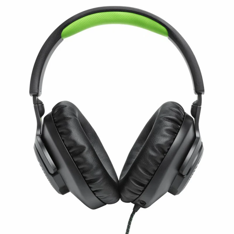 JBL Quantum 100X 40mm Driver Over-Ear Wired Gaming-Headset - Schwarz & Grün | JBLQ100XBLKGRN