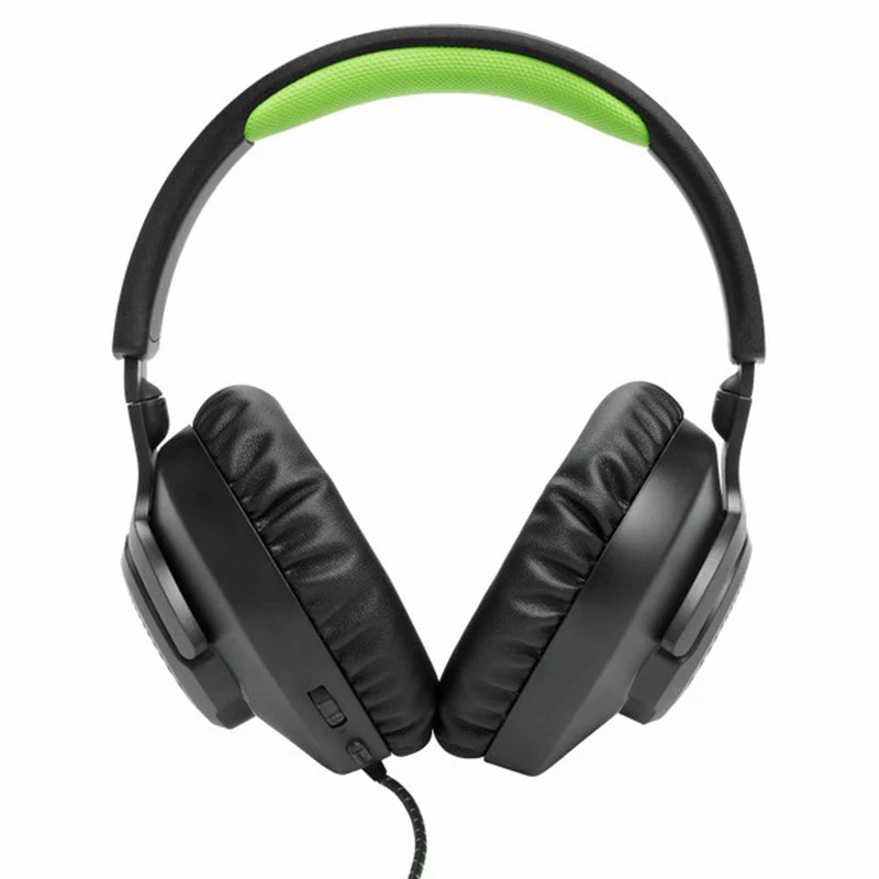 JBL Quantum 100X 40mm Driver Over-Ear Wired Gaming-Headset - Schwarz & Grün | JBLQ100XBLKGRN