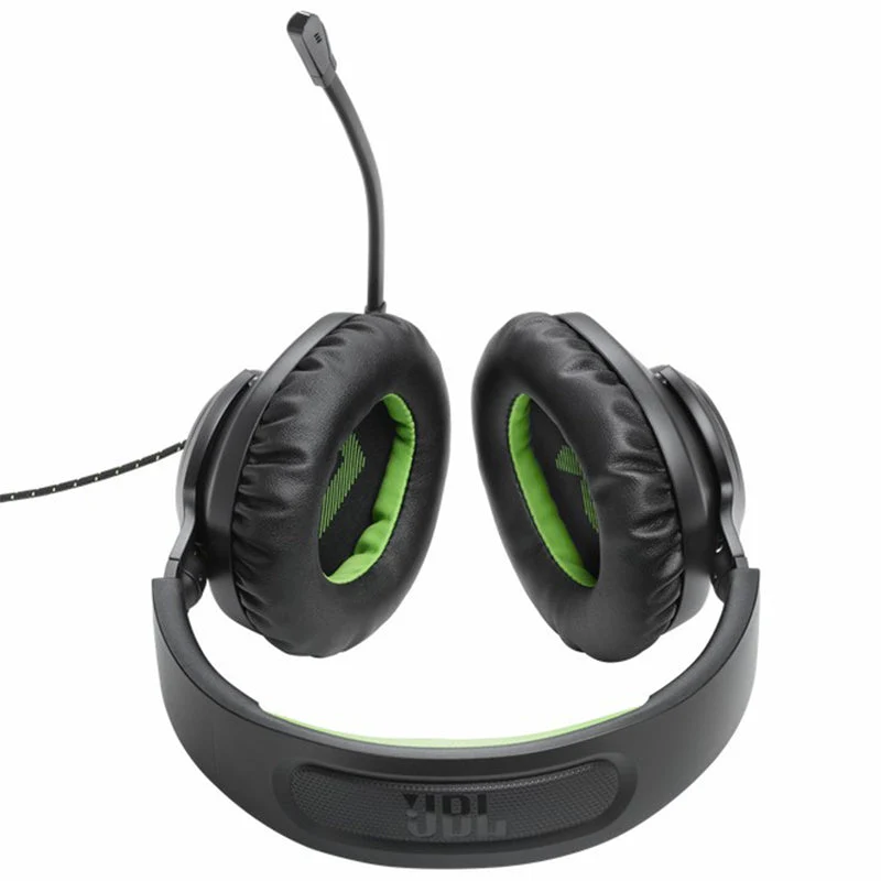 JBL Quantum 100X 40mm Driver Over-Ear Wired Gaming-Headset - Schwarz & Grün | JBLQ100XBLKGRN