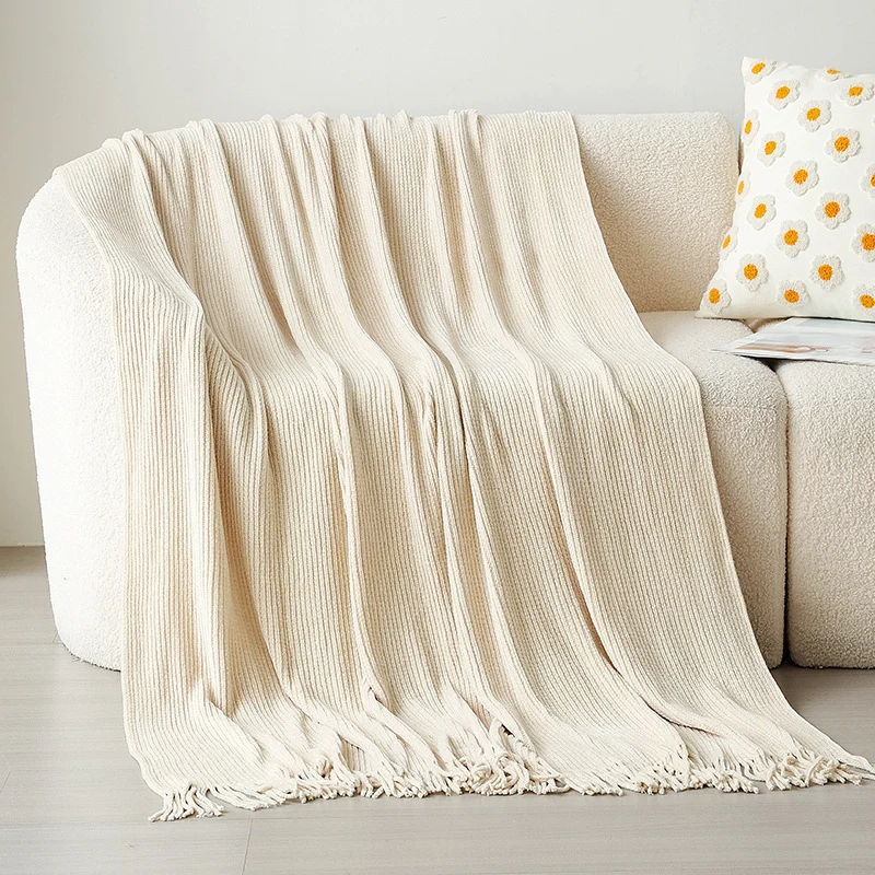 Gemütliche Strickdecke
