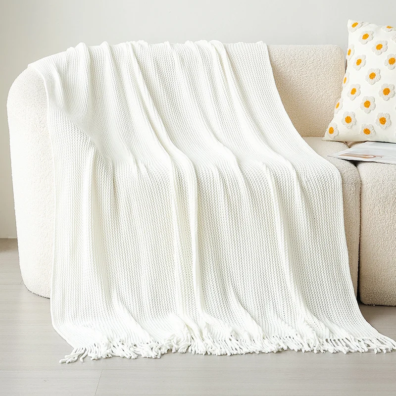 Gemütliche Strickdecke