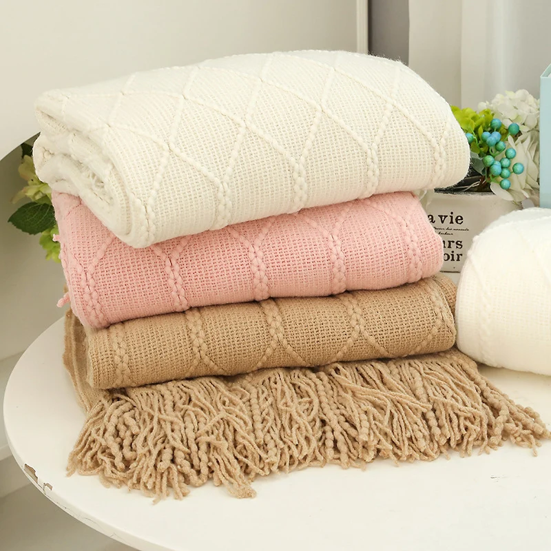 Gemütliche Strickdecke