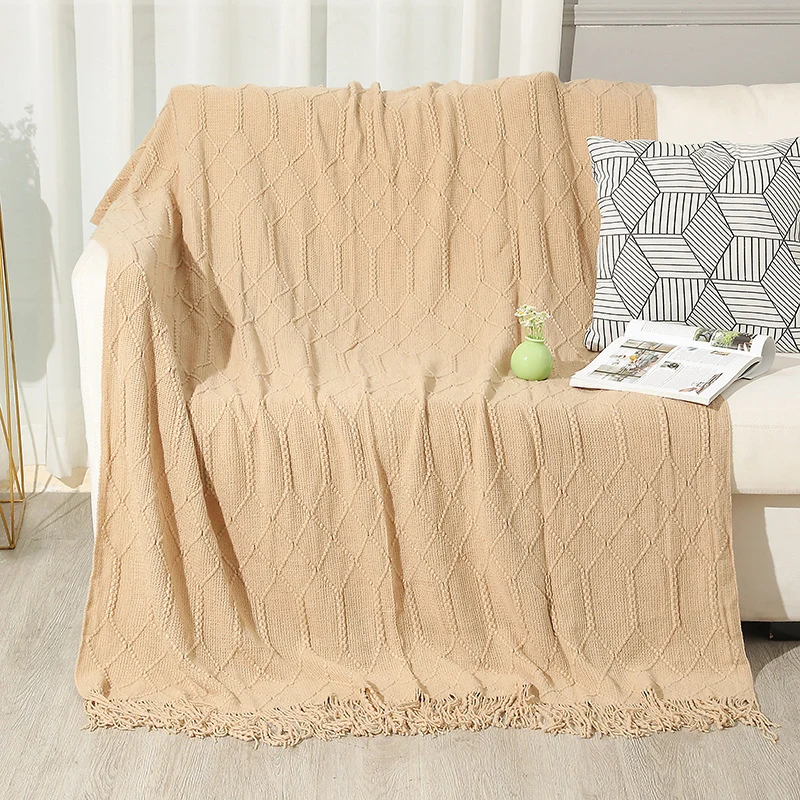 Gemütliche Strickdecke