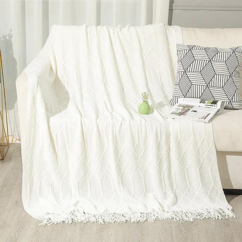 Gemütliche Strickdecke