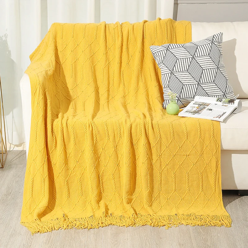 Gemütliche Strickdecke