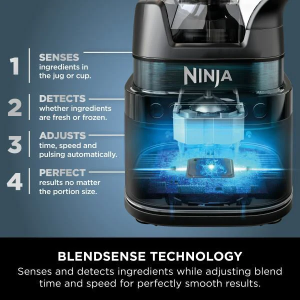 Ninja 1200W Detect Power Pro Standmixer mit Single Serve - Schwarz | TB301UK