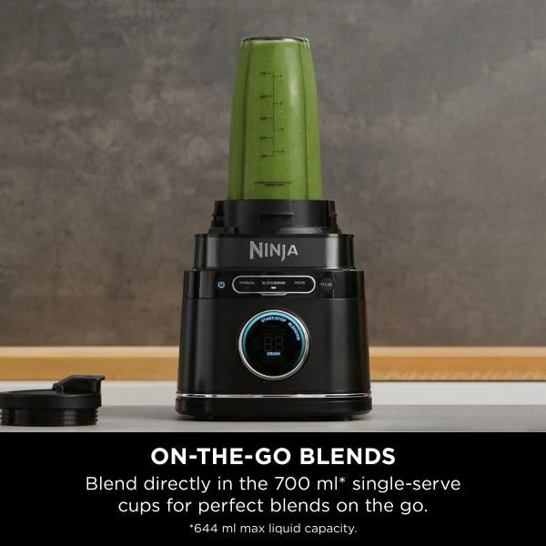 Ninja 1200W Detect Power Pro Standmixer mit Single Serve - Schwarz | TB301UK