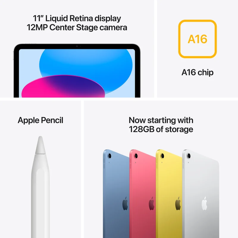 Apple iPad A16 11" 128GB Wi-Fi Tablet - Blau | MD4A4KN/A