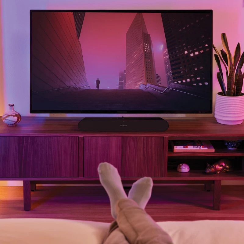 Sonos Ray Compact Smart Soundbar - Schwarz | RAYG1UK1BLK