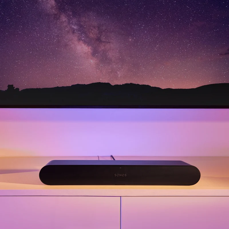 Sonos Ray Compact Smart Soundbar - Schwarz | RAYG1UK1BLK