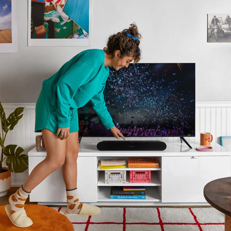 Sonos Ray Compact Smart Soundbar - Schwarz | RAYG1UK1BLK