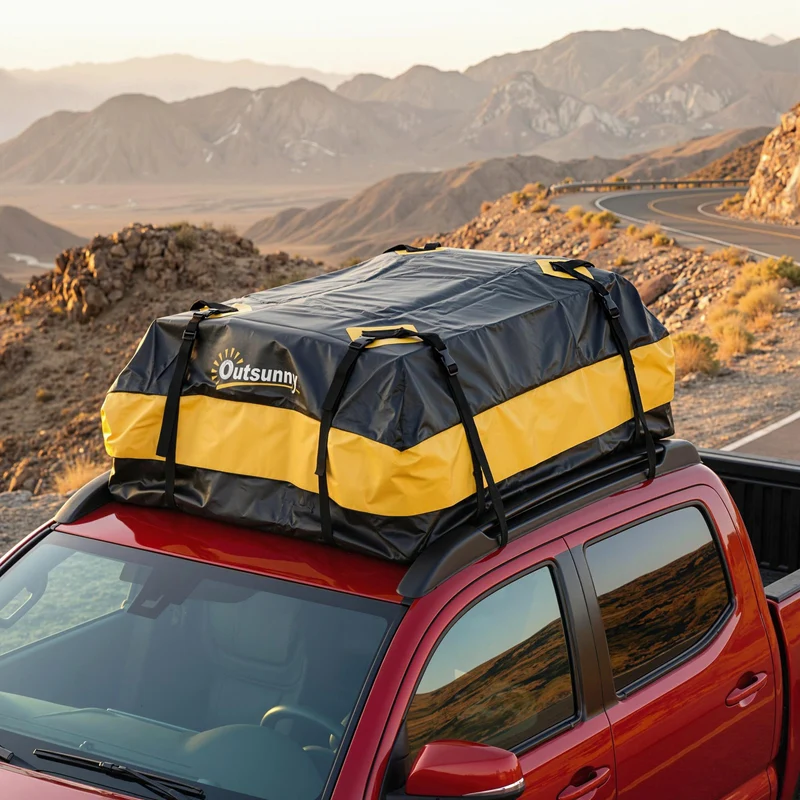 Dachbox Auto 425L Wasserdicht Gepäckbox Dachtasche Dachträgerbox