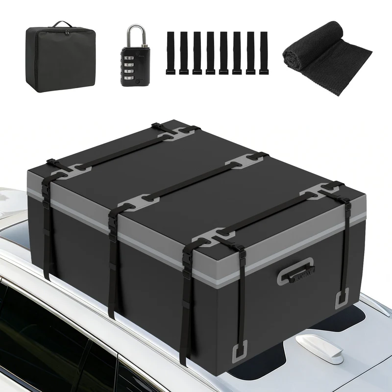 Dachbox Dachtasche Dachträgerbox Faltbar 600L Wasserdicht