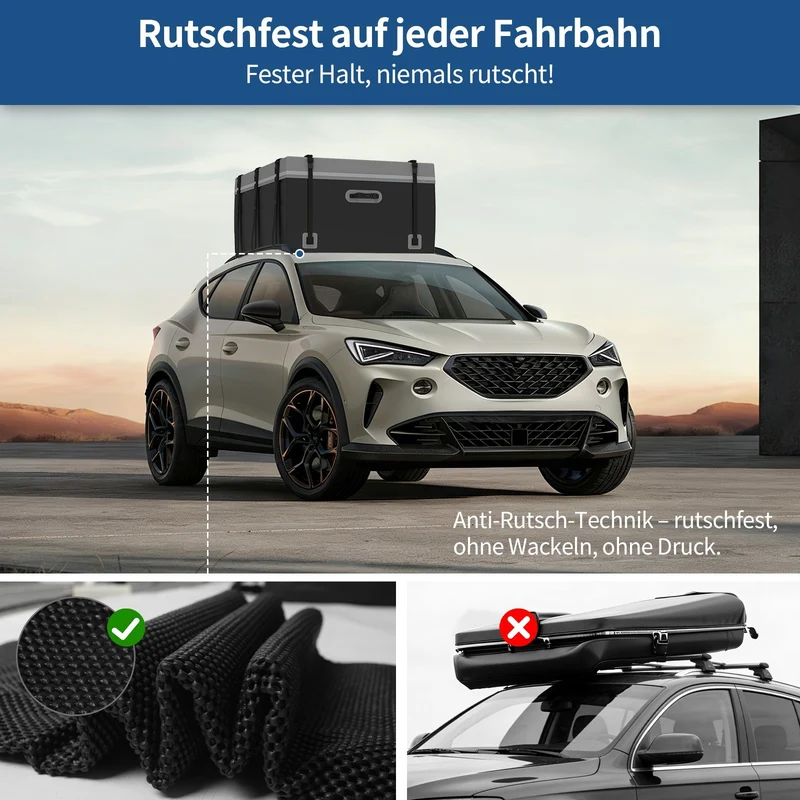 Dachbox Dachtasche Dachträgerbox Faltbar 600L Wasserdicht