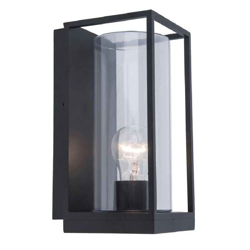 Skanto | Lutec 5288803012 Flair Matt Schwarz Vintage Außenwandleuchte